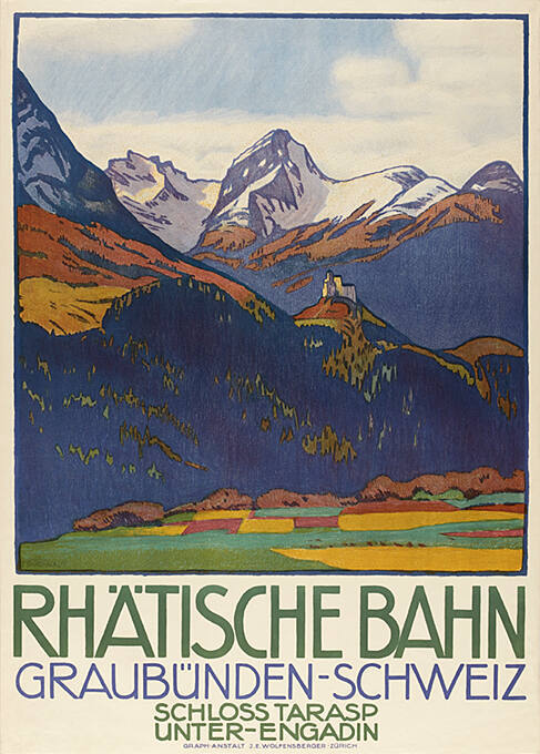 Rhätische Bahn, Graubünden-Schweiz, Schloss Tarasp