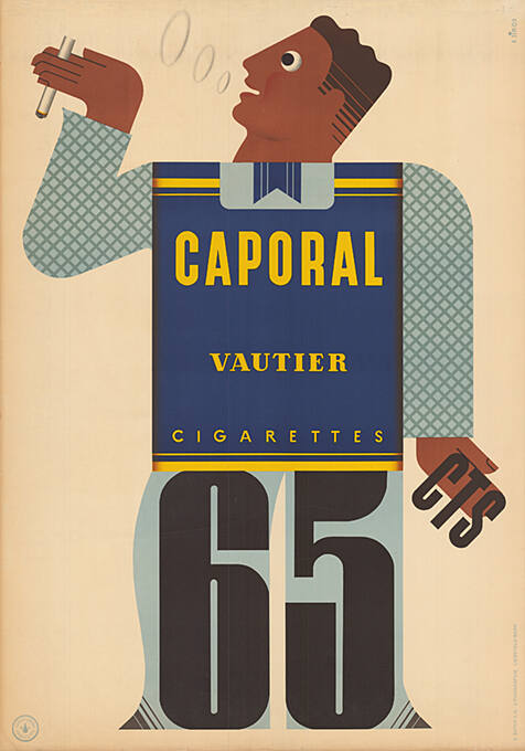 Caporal Cigarettes, Vautier, 65 Cts.