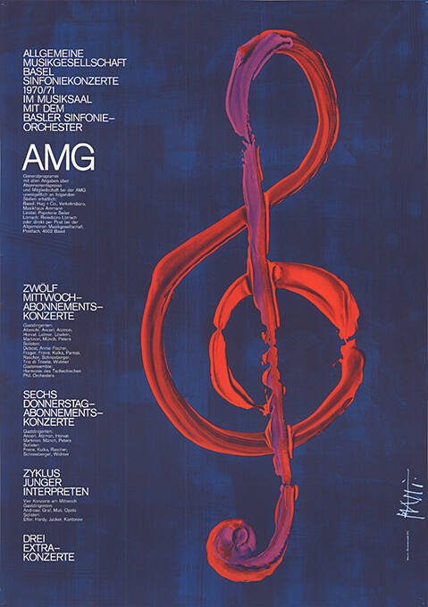 AMG, Sinfoniekonzerte, 1970/71