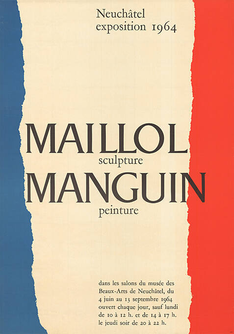 Maillol sculpture, Manguin peinture, Musée des Beaux-Arts Neuchâtel