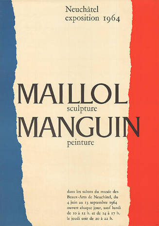 Maillol sculpture, Manguin peinture, Musée des Beaux-Arts Neuchâtel