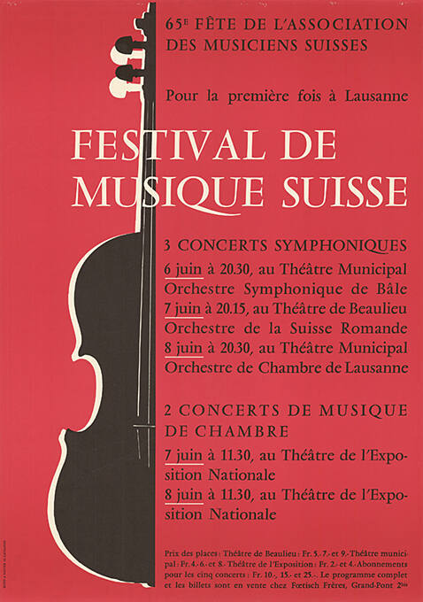 Festival de musique suisse, Lausanne