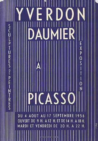 Daumier à Picasso, Exposition sculptures de peintres, Yverdon