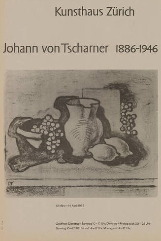 Johann von Tscharner 1886–1946, Kunsthaus Zürich