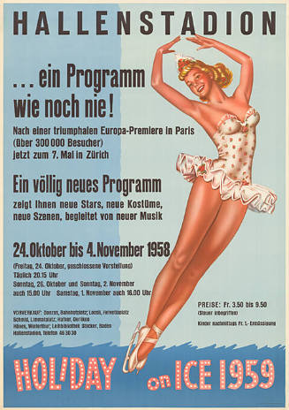 Holiday on Ice 1959, Hallenstadion Zürich