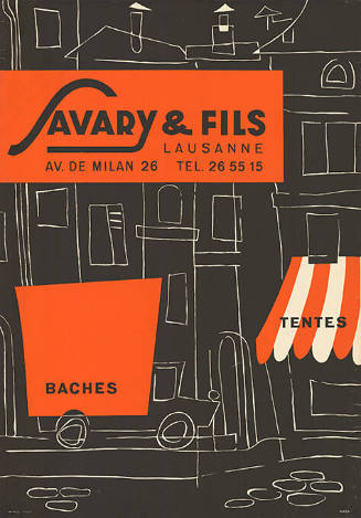 Baches, Tentes, Savary & Fils, Lausanne