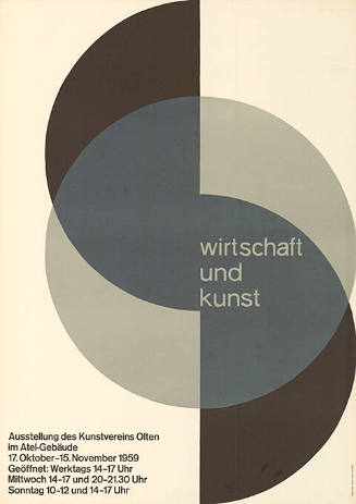 Wirtschaft und Kunst, Ausstellung des Kunstvereins Olten im  Atel-Gebäude