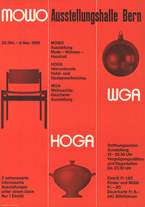 MOWO , HOGA , WGA,  Ausstellungshalle Bern