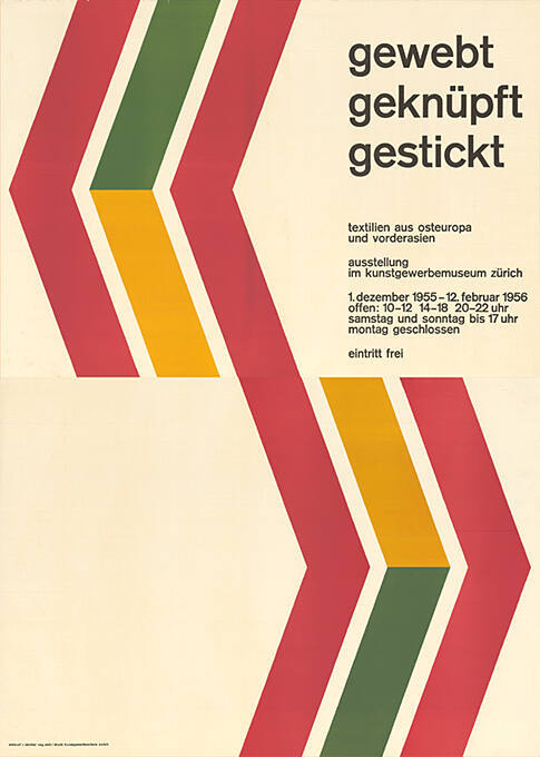 Gewebt, geknüpft, gestickt, Textilien aus Osteuropa und Vorderasien, Kunstgewerbemuseum Zürich