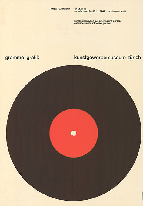 Grammo-grafik, Kunstgewerbemuseum Zürich