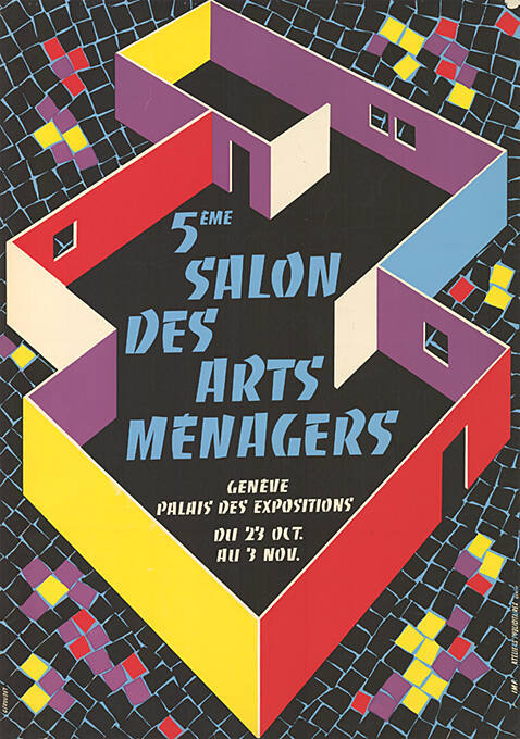 5eme Salon des Arts Ménagers, Palais des Exposition, Genève