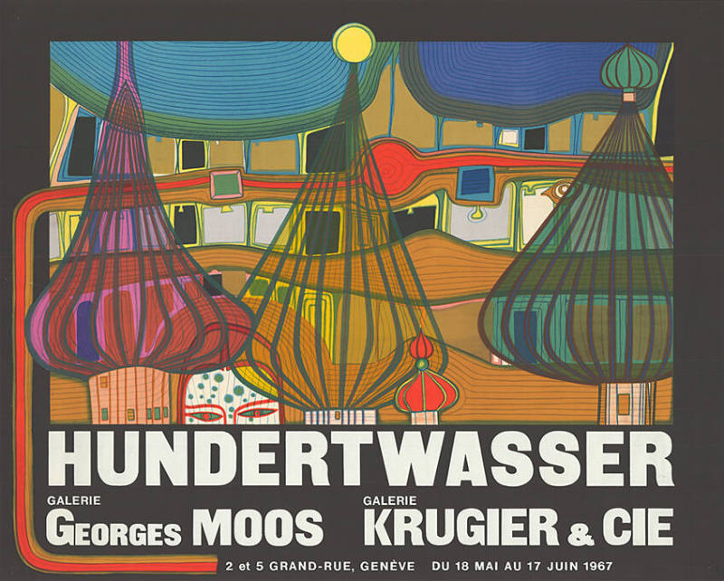 Hundertwasser, Galerie Georges Moos, Galerie Krugier & Cie., Genève