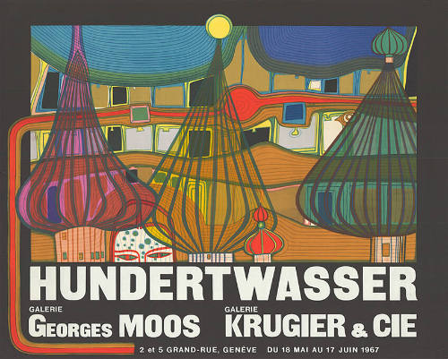 Hundertwasser, Galerie Georges Moos, Galerie Krugier & Cie., Genève