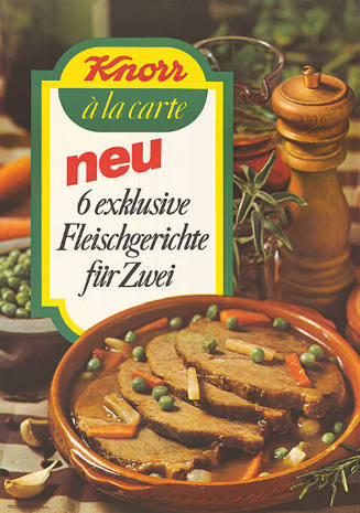 Knorr à la carte, neu 6 exklusive Fleischgerichte für Zwei