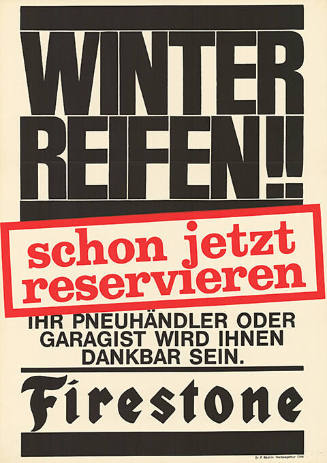 Winterreifen!! schon jetzt reservieren, Firestone