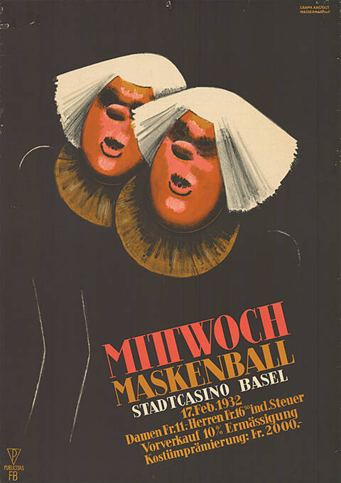 Mittwoch Maskenball, Stadtcasino Basel