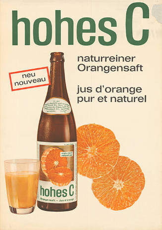 Hohes C, naturreiner Orangensaft, jus d’orange pur et naturel