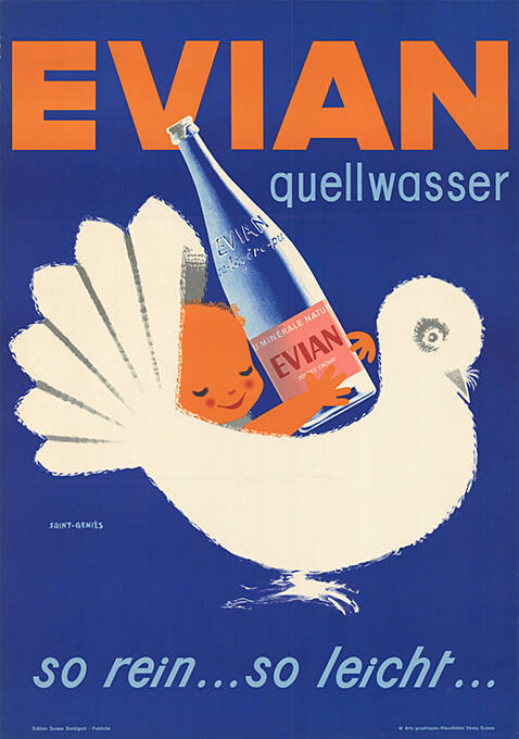 Evian, Quellwasser, so rein… so leicht…