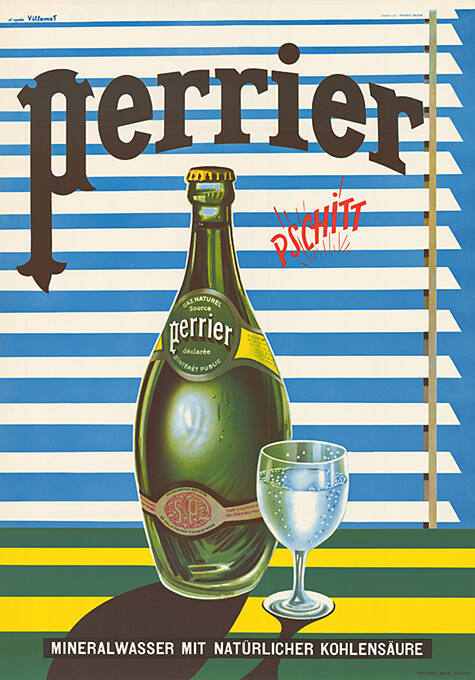 Perrier, Mineralwasser mit natürlicher Kohlensäure