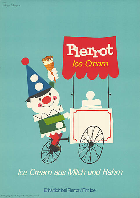 Pierrot Ice Cream, Ice Cream aus Milch und Rahm