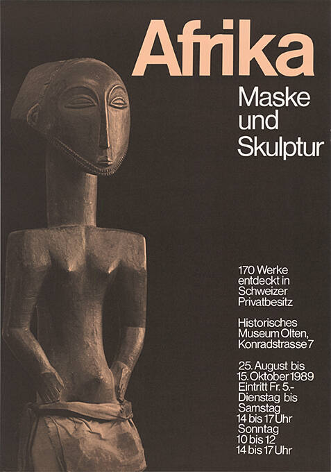 Afrika, Maske und Skulptur, Historisches Museum, Olten