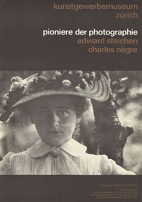 Pioniere der Photographie, Edward Steichen, Charles Nègre, Kunstgewerbemuseum Zürich