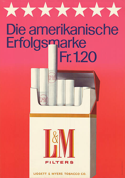 L&M, Die amerikanische Erfolgsmarke Fr. 1.20