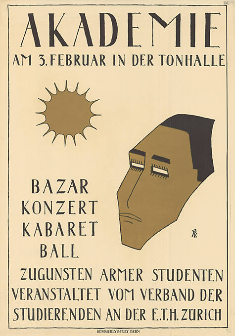 Akademie, am 3.Februar in der Tonhalle, Bazar, Konzert, Kabaret, Ball