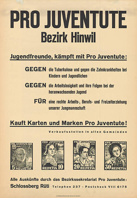 Pro Juventute, Bezirk Hinwil