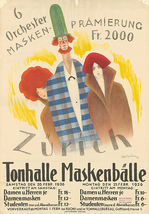 Tonhalle Maskenbälle, Zürich