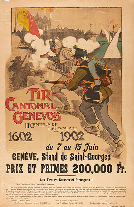 Tir cantonal genevois, IIIe centenaire de l’Escalade, 1602/1902