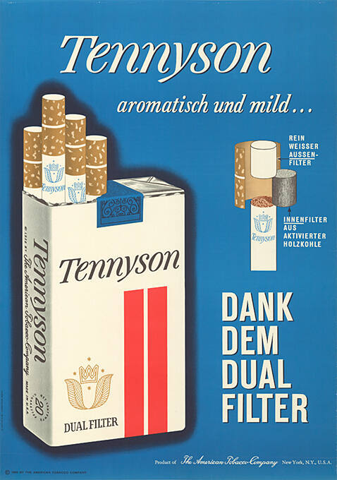 Tennyson, aromatisch und mild… dank dem dual Filter