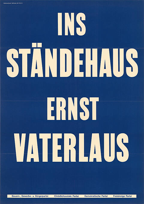 Ins Ständehaus Ernst Vaterlaus