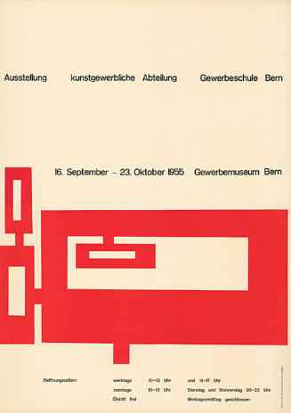 Ausstellung kunstgewerbliche Abteilung Gewerbeschule Bern, Gewerbemuseum Bern