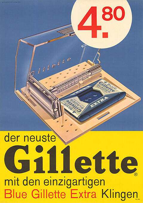 Der neuste Gillette mit den einzigartigen Blue Gillette Extra Klingen