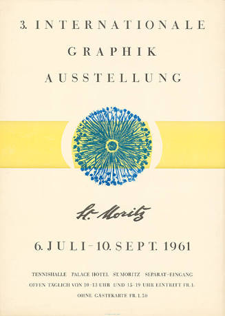 3. Internationale Graphik Ausstellung, St. Moritz