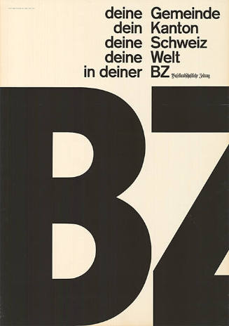 BZ, deine Gemeinde, dein Kanton, deine Schweiz, deine Welt, in deiner BZ, Basellandschaftliche Zeitung