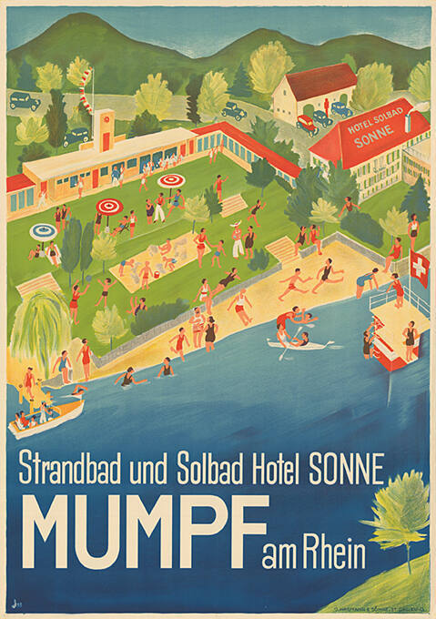 Strandbad und Solbad Hotel Sonne, Mumpf am Rhein