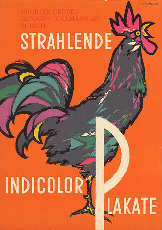 Strahlende Indicolor Plakate, Buchdruckerei Jacques Bollmann AG, Zürich