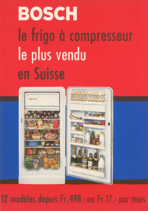 Bosch, le frigo à compresseur, le plus vendu en Suisse