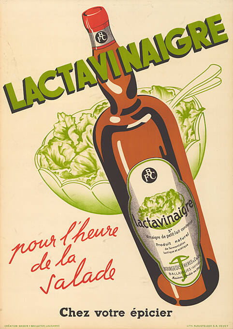 Lactavinaigre, pour l’heure de la salade