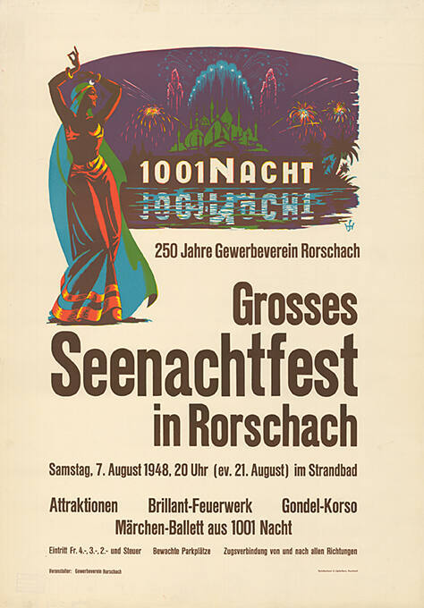 1001 Nacht, Grosses Seenachtfest in Rorschach