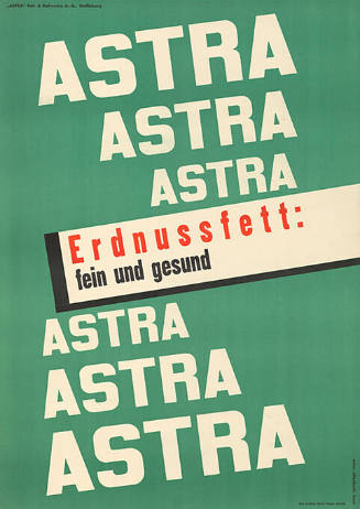 Astra, Erdnussfett: fein und gesund