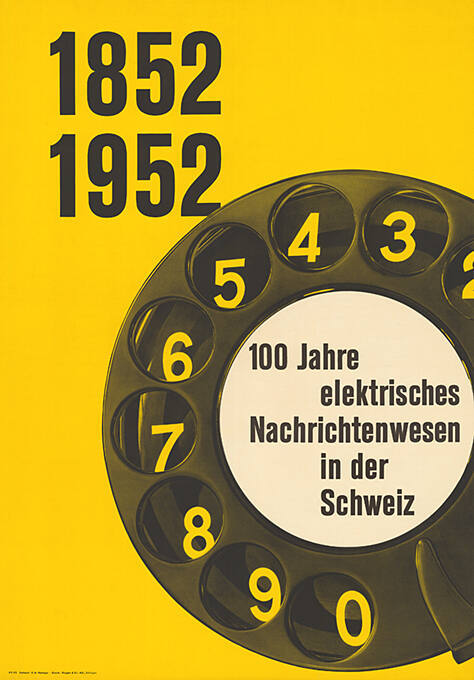 1852-1952, 100 Jahre elektrisches Nachrichtenwesen in der Schweiz