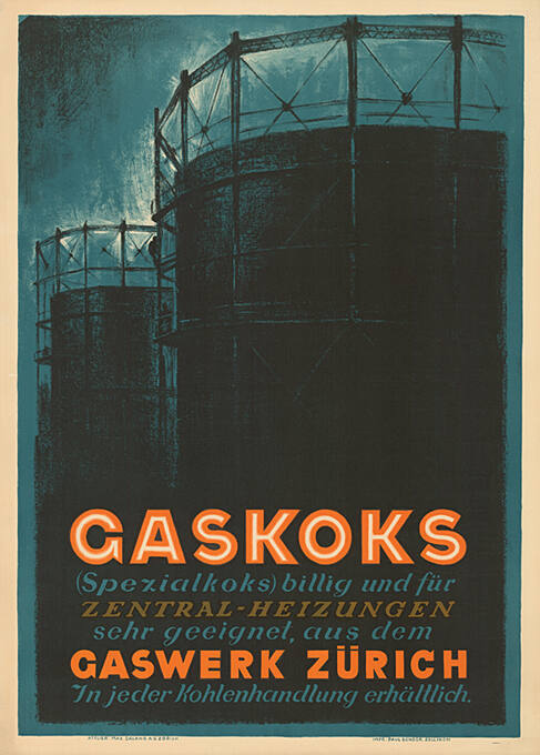 Gaskoks, Gaswerk Zürich