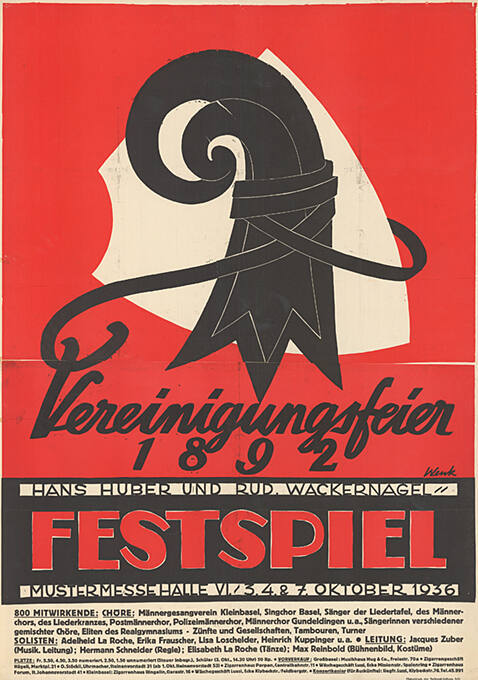 Festspiel, Vereinigungsfeier 1892, Mustermesse Basel