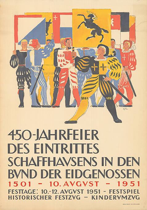 450-Jahrfeier des Eintrittes Schaffhausens in den Bund der Eidgenossen