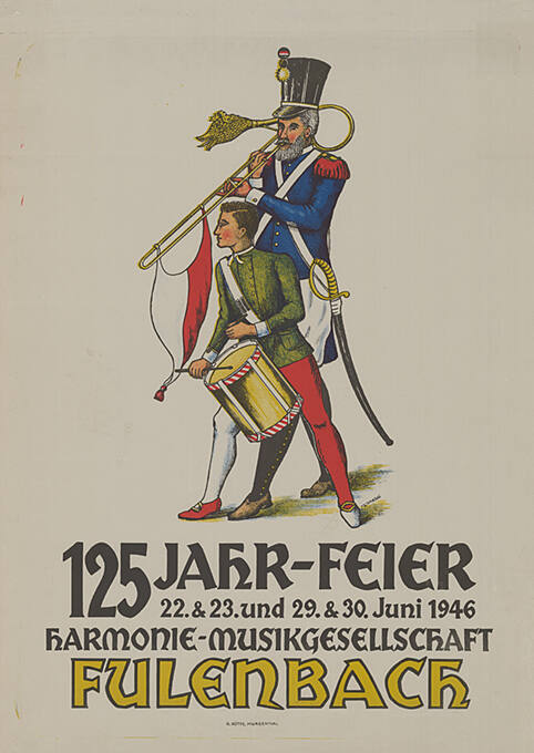 125 Jahr-Feier, Harmonie- Musikgesellschaft Fulenbach