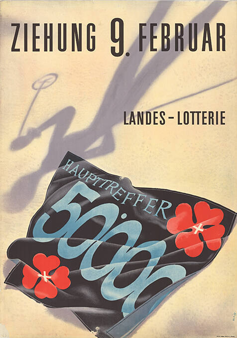 Ziehung 9. Februar, Landes-Lotterie, Haupttreffer 50'000