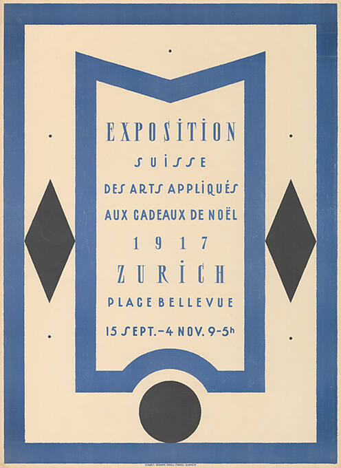 Exposition suisse des arts appliqués aux cadeaux de noël, Zürich